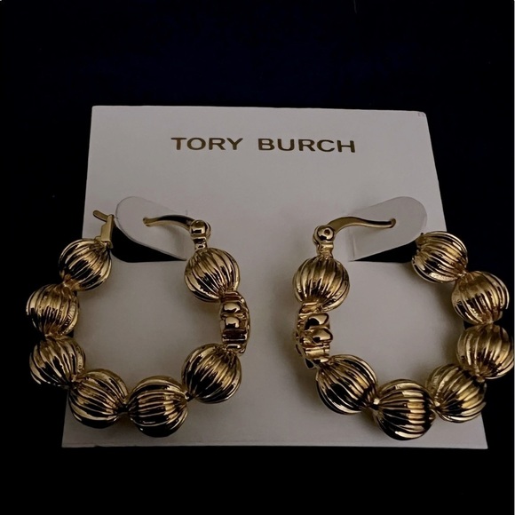 Authentic Tory Burch Small Logo Stud Earrings Style 143361  🔥🔥🔥ONE ITEM DEAL OF THE DAY Tory Burch Authentic Earrings Reduced Buy Now & Save